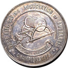 Sterling Silver Medal Vtg  Surf Life Saving Championship Australia Beach Relay