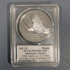 2017-p American Liberty 225th Anniv Silver Medal Pcgs Pr69 Dcam Fdoi Dc Mercanti