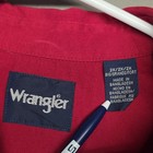 Wrangler Men s Red Long Sleeve Snap Front Western Shirt Size 2x