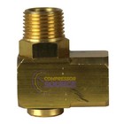 Brass 1 2  Fnpt X 1 2  Mnpt 90 Degree Elbow Swivel Air Hose Fitting Hose Reel