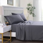 4 Piece Bed Sheet Set 1800 Series Microfiber Comfort Deep Pocket Hotel Bed Sheet