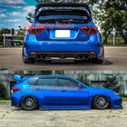 For 2008-2014 Subaru Impreza Sti Hatch Vr V1 Style Rear Roof Spoiler  carbon 