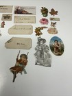 Lot Of 20 Victorian Diecuts  Calling Cards  Scraps Children  Floral  Lamb  Hands