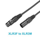 30ft 3 Pin Dmx Cable Male female Xlr Connector Stage Lighting Data Signal Wire F