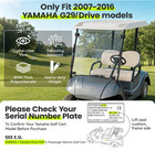 Clear Windshield For Yamaha G29 drive Golf Cart 07-16  Folding Down Windscreen