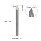 3 175mm Shank 0 1mm Tip 60 Degree Carbide 3 Flutes Wood Engraving Cnc Bit 2pcs