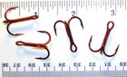 1000 Gt 9650 9650tr Red Extra Strong Treble Fish Fishing Hooks Size 4