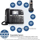 Panasonic Kx-tgw420b Dect6 0 4-line Phone System 3 Cordless-digital Receptionist