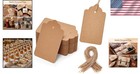 Versatile 100pcs Kraft Gift Tags With Natural Jute String - Eco-friendly