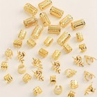 Gold Silver Hair Cuffs Braids Dreadlocks Adjustable Hair Rings 40 80pcs