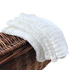 Muslin Burp Cloths 4 Pack Large 20  By 10  100  Cotton 6 Layers Extra Absorbe   