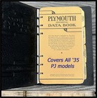 Vintage Nos 1935 Plymouth Dealer Sales Data Booklet Pj Coupe Convertible Sedan