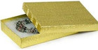 6 Pack Gold Foil Cotton Filled Jewelry Gift Boxes 7 1  X 5 1  X 1 1 