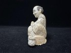 Buddha Statue Antique Sculpture Natural Stone Precision Craft Art Collectible