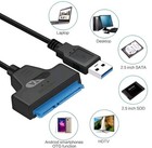 Usb3 0 To Sata 2 5  Hard Drive Hdd Ssd Adapter Converter Usb Sata Cable External