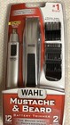 Wahl mustache   Beard Battery Trimmer 12-piece  5537-420 bonus nose ear Trimmer