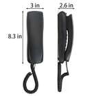 Desktop Corded Landline Phone Fixed Telephone Wall Mountable Home Office