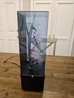 Vtg 1970 s 1980 s Fiber Optic Color Changing Flower Lamp W  Music Box Works