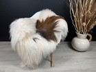 Xxl Genuine White Brown Icelandic Sheepskin Rug Chair Throw Gift Pet Bed Decor