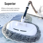 Microfiber Car Wash Brush Cleaning Mop Auto Truck 47 Long Handle Extension