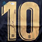 Lionel Messi Signed Fc Barcelona 2020 21 Away Black   Gold Jersey W  Coa Beckett