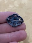 Vintage Sterling Silver 925 Tested Estate Acquired Onyx Marcasite Brooch Pin