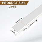 Uxcell 3pcs 4ft X 0 79  T Molding Floor Transition X 0 79   Matte White