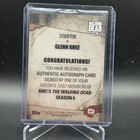 Steven Yeun As Glenn 2017 Twd The Walking Dead Season 6 On Card Auto