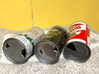 Vintage Beer Can Lot  3 Empty Pull Top Beer Cans  Rhinelander  Whales  Arrow