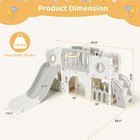 9 In 1 Toddler Slide Kids Climber Playset Indoor Outdoor Slide Playset For 3 