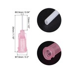 50pcs 20g Dispensing Needles 1 2  Pp Needle Tips With Flexible Needle Pink