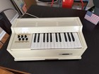 Vintage Magnus Electric Chord Organ White Model 300  Made In Usa Tested - Works 