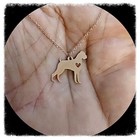 Doberman Necklace - Sterling Silver Jewelry - Gold - Rose Gold - Engrave - Gift