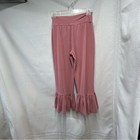 Matilda Jane Pink Leggings With Ruffled Hem Small 25  Waist