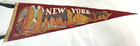 Vintage Older New York Souvenir Felt Pennant Landmarks Skyline View 26 1 2  Long