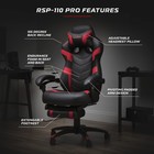 110 Ergonomic Gaming Chair With Footrest Recliner - Racing Style High Back Pc   
