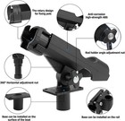2 Pack Fishing Rod Holder W  Combo Mount Adjustable Fishing Boat Rod Holder