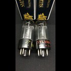 Nice Pair Sylvania 6v6gta Black Plate Amplifier Vacuum Tubes Tested O 9766