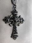 Marianna Harutunian Gothic Crown Skull Cross Pendant 