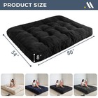 8  Futon Mattress Full Size  Ultra Thick Futons Sofa Couch Bed Tufted Sleeper   