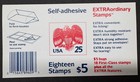 1989 Us Scott  2431a 25c Eagle And Shield Postage Stamps  Mnh Booklet Of 18