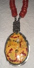 Yellow Agate Beaded Necklace Necklace    Oyster Beads Artisan Made