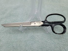 Vintage Wiss No 37 Inlaid Steel Forged 7   Tailor s Shears Scissors Black Handle