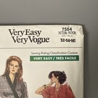 Vtg Vogue Sewing Pattern 7554 Dress Size 12 14 16 Uncut Very Easy 1989