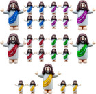 25 Little Jesus Figures Original Design Jesus Love You Mini Rubber Jesus Toy    