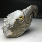 Natural Crystal Cluster Quartz Specimen Stone hand-carved Eagle stone Statue