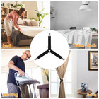Patent Pending Bed Sheet Holders Adjustable Elastic Fasteners With Metal Clips