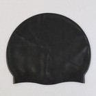 Speedo Elastomeric Solid Black Swim Cap One Size Unisex No Snag Latex Free