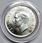 1949 Silver Canada George Vi Prooflike Dollar W  Some Toning