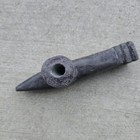 Native American Indian Steatite Stone Smoking Pipe Etched Late 1800 s